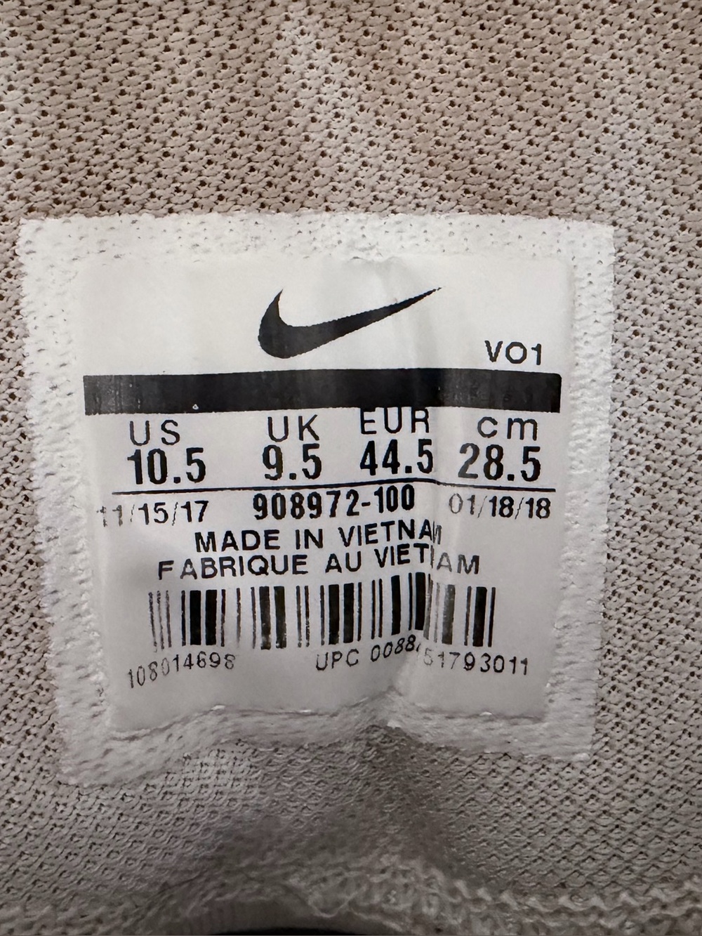 Nike Kobe Mamba Rage Pure Platinum Men Sneakers 908972-100 Size 10.5 - Picture 11 of 11